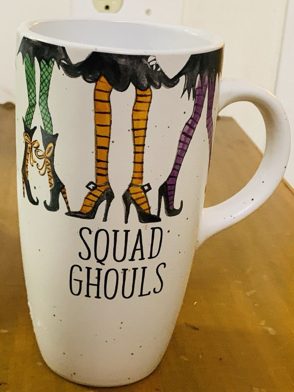Cobwebs & Cauldrons Halloween Mug Cup – Ghouls Squad Coffee Tea Cup Spooky